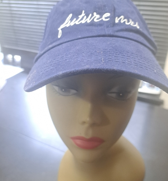 Future Mrs. Blue Embroidered Baseball Cap - Picture 1 of 9
